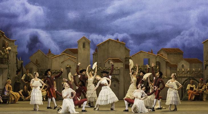 People dancing on stage in Don Quixote ballet