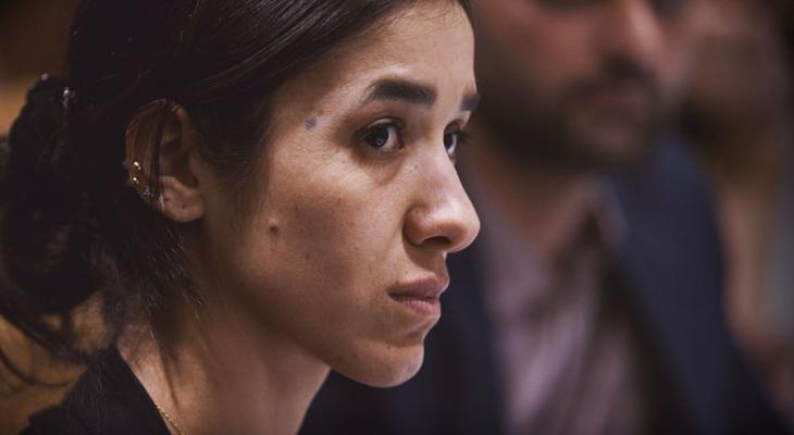 Closeup photo of Nadia Murad