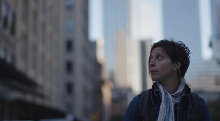 Person looking at buildings