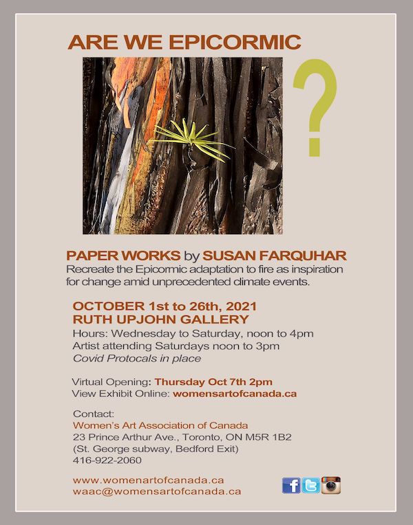 ARE WE EPICORMIC Paper Works by Susan Farquhar