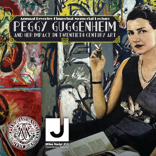 Peggy Guggenheim and her painting