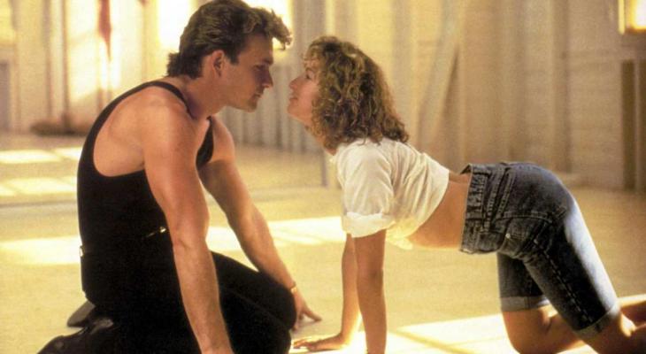 Patrick Swayze and Jennifer Grey dancing