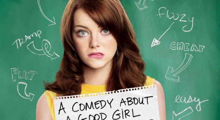 Emma Stone holding a piece of paper