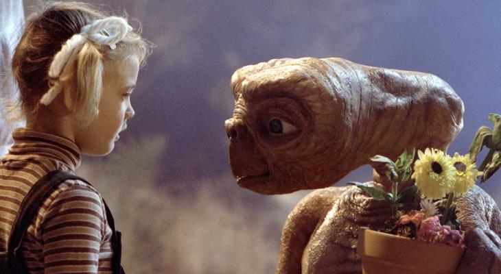 A still from the movie ET
