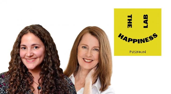 two women smiling