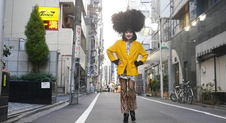 a person standing on the street