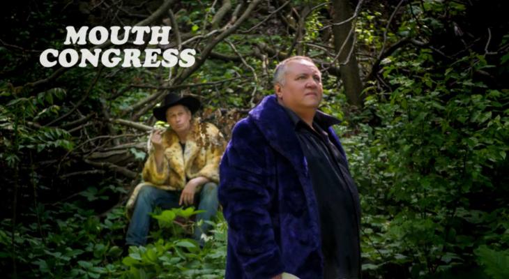 Scott Thompson and Paul Bellini together in the woods