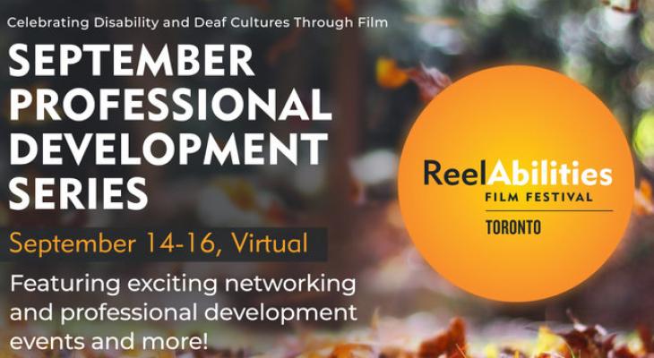 Banner reads “September Professional Development Series - September 14-16 Virtual.” over a background featuring colourful leaves and an orange circle featuring the RAFFTO logo_