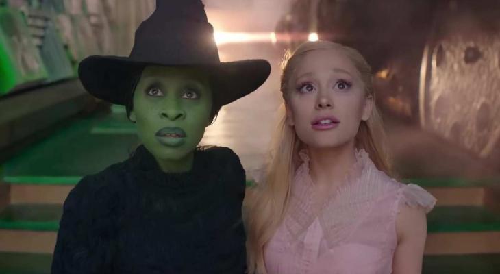 Young Elphaba and Glinda gazing in wonder.