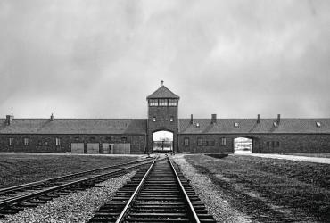 The gate in Birkenau.