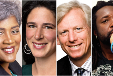 Donna Brazile, Rebecca Traister, David Miller and Marlon James