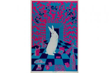 The White Rabbit, Joe W. McHugh (American, b. 1939), Colour offset lithograph poster, San Francisco, California, United States, 1967