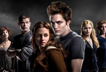 a teenage girl surrounded by a group of vampires