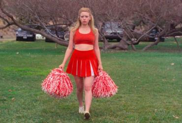 Megan arrives at conversion therapy camp in her cheerleader uniform.